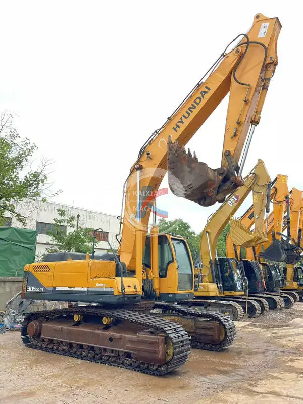 Hyundai 305-9T used excavator excavadora backhoe  30 ton in stock crawler digger hydraulic machine secondhand low price cheap
