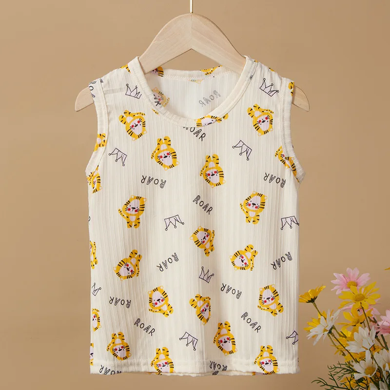 Wholesale Baby Boys Tank Tops Cheap Children Sleeveless T-shirts Kids Singlets Casual for Summer