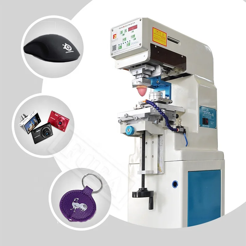 High quality China  single color pad printing machine for plastic parts / ink cup pad printer