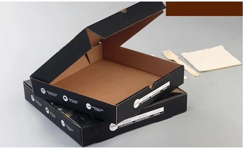 2022 оптовая продажа 8 10 12 16 дюймов многоразовая картонная коробка для пиццы индивидуальная печать гофрированная бумага дешевая