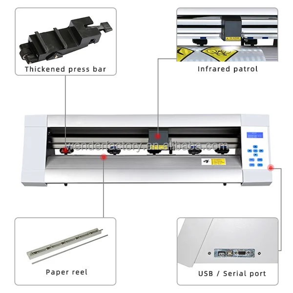 Factory price 24 inch plotter machine vinyl cutting with camera