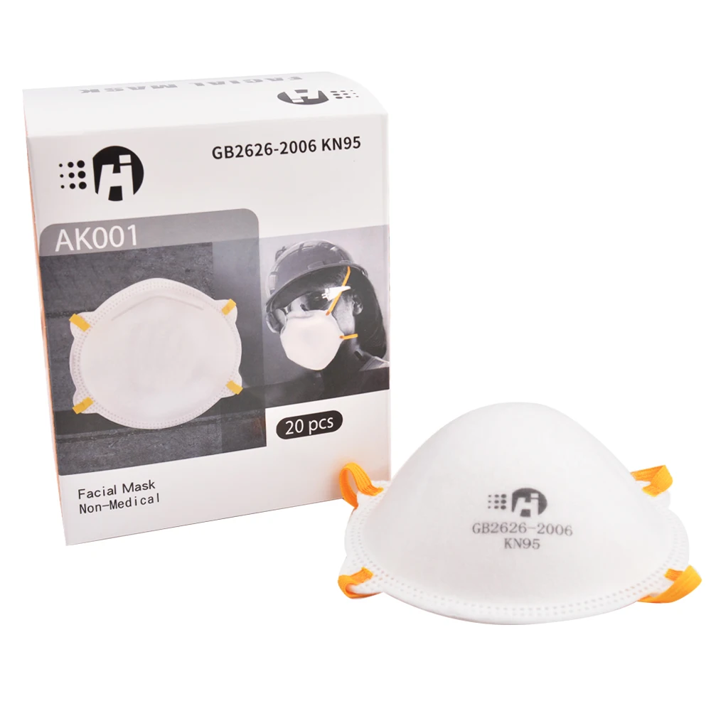 
FFP2 FFP3 Mascarillas Kn95 Wholesale Cup Shaped KN95 Disposable Mask Breathing Valve Face 