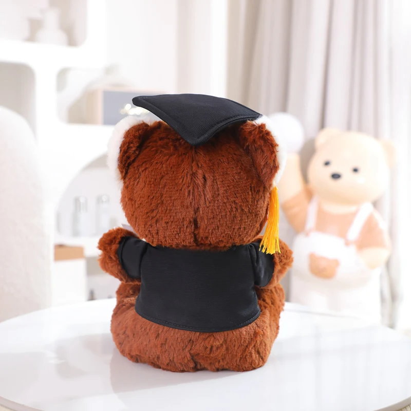 Super Soft Little Baby Graduation Teddy Bear Cute Fabric And Long Plush Embroidered Features For Birthday Fun