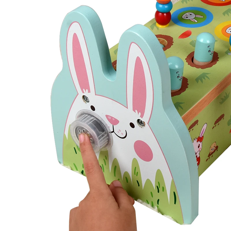 
Wooden toy for Kids play wooden Educational toys knocking game Pounding Bench pile bench Knocking Hammer Toy 