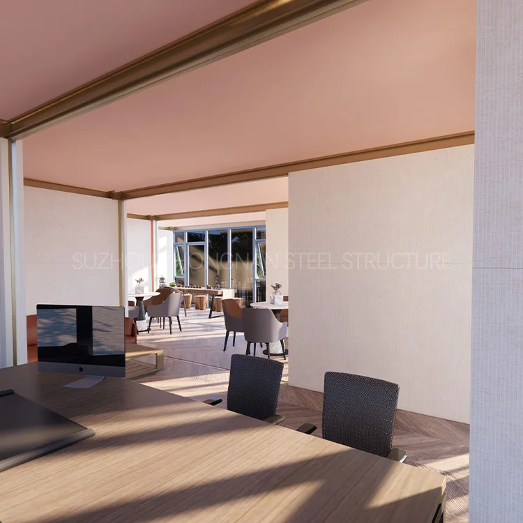 Luxury Prefabricated Metal Living Container Mountain House Homes Villa in South Africa