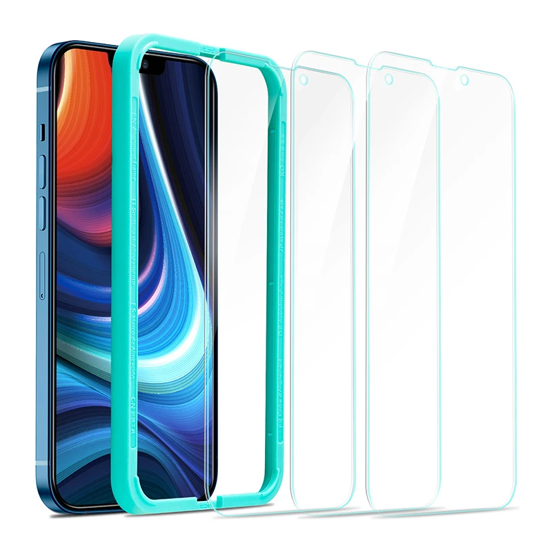 Заводская оптовая продажа с установочной рамкой, полное покрытие, прозрачное закаленное стекло, пленка для телефона для Iphone серии 13, защита экрана