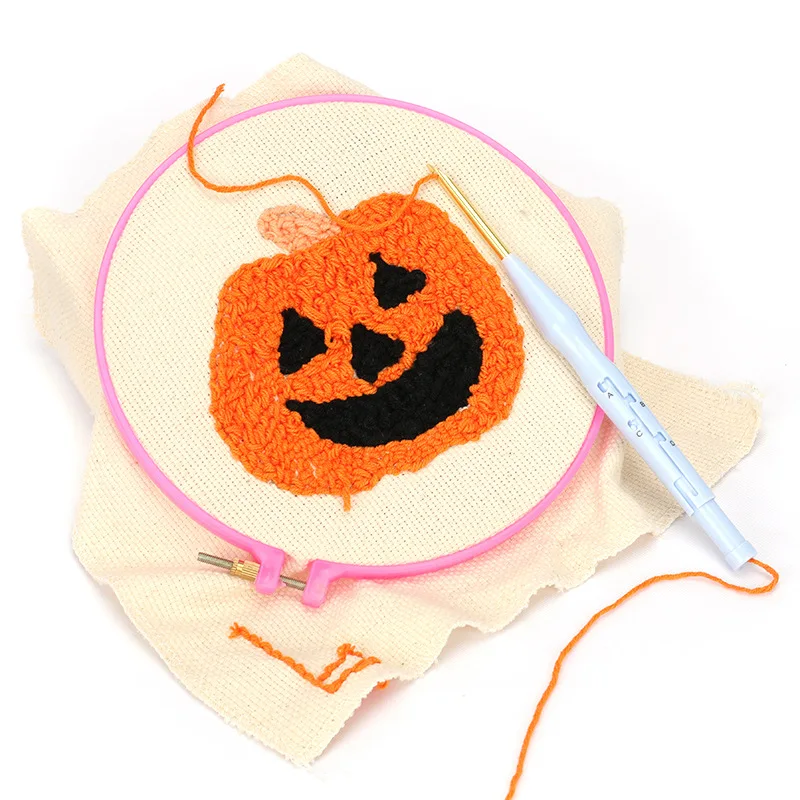 crochet hook wool felt poke needle embroidery hoops for cross stitchMagic Handle Yarn Punch Needle DIY Knitting Stitch Crochet T