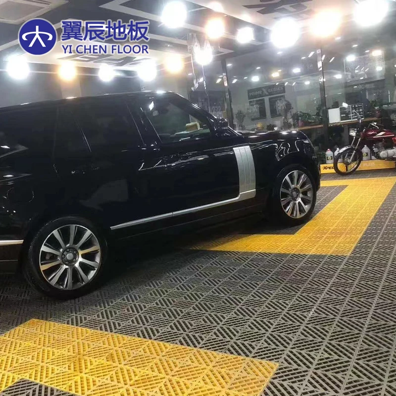 Оптовая продажа с фабрики Лидер продаж полипропиленовая напольная плитка для автомобиля гаража 400 мм x Экологически чистая прочная сделай сам