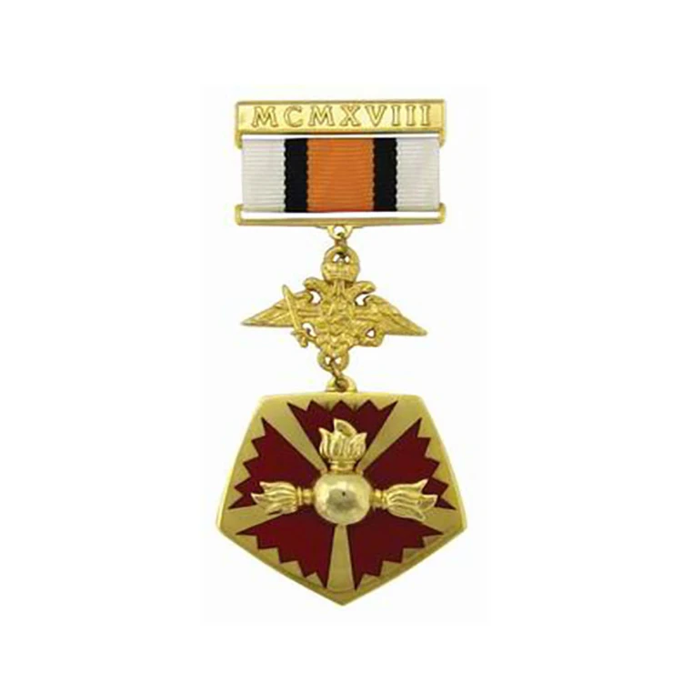 China Factory Metal Dragon Boat Decorative Metals Medallions with Custom Drape Ribbon