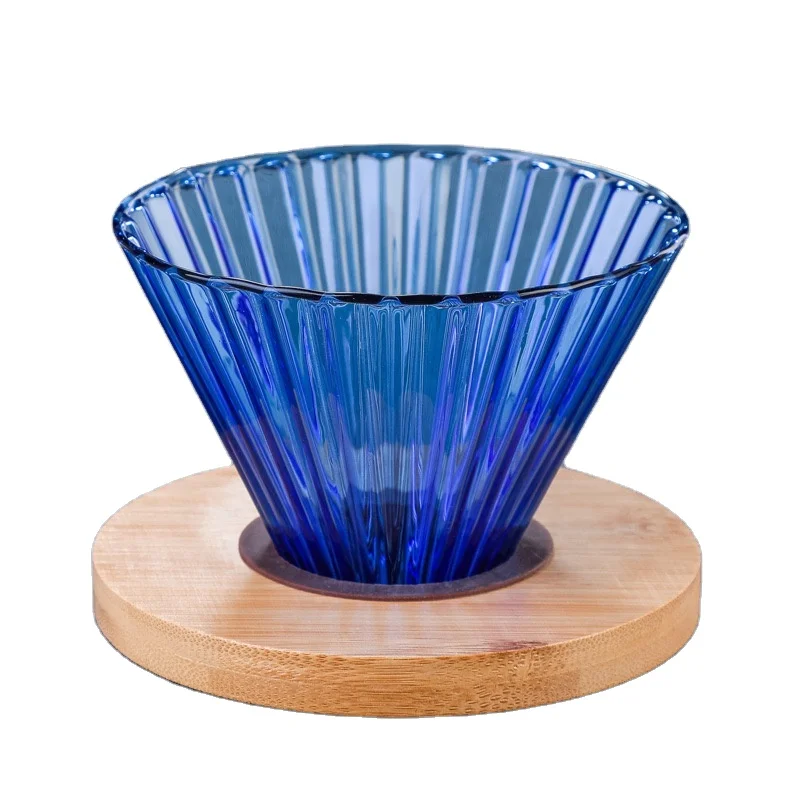 Usesoon, под заказ, устойчивый к высоким температурам цветной v60 СТЕКЛЯННЫЙ КОФЕЙНЫЙ стакан для Бумажного Фильтра v60