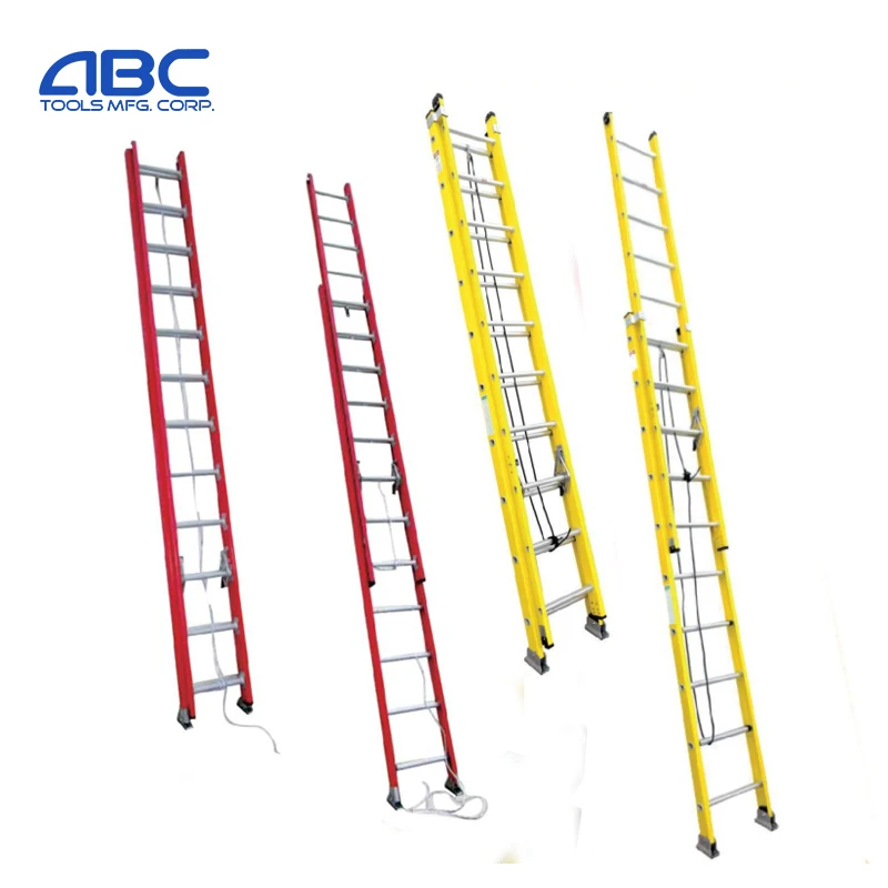 Escalera telescomica de fibra vidrio escada extensiva escalera con