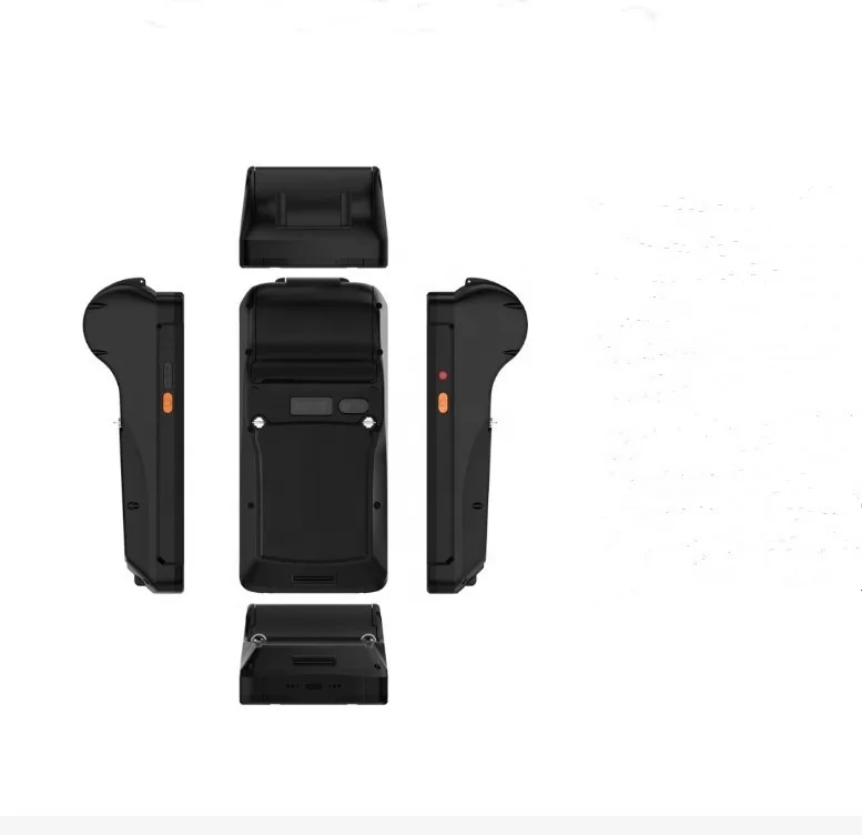 Android 8.1 PDA with built-in thermal printer Handheld industrial terminal rugged data collector printer