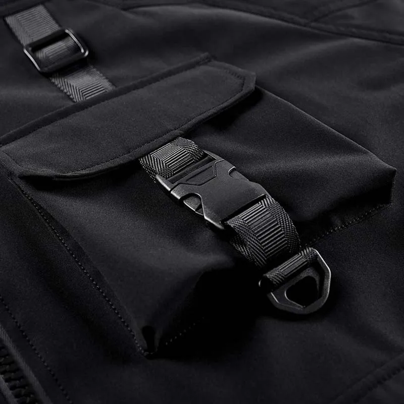 2022  wholesale custom autumn fashion jacket streetwear cargo black jacket for men