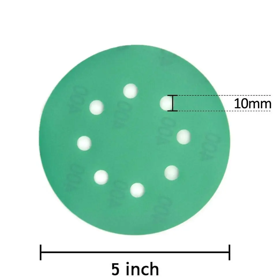 50pcs-set 2000pcs-carton 5-Inch 400 Grit Sanding Discs  Hook Loop Wet Dry Sandpaper Orbital Sander Pad Abrasive Tools Category