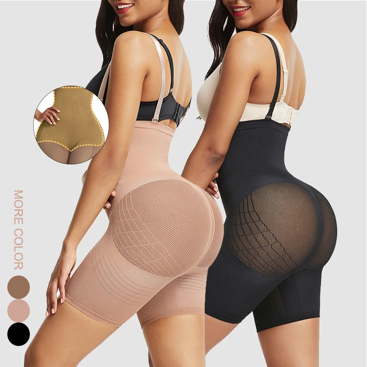 Best Light Coffee Full Body Shapers Instant Slimmer Large Size Butt Lifter Panty Sexy Shapewear Bodysuit Corset Waist Trainer