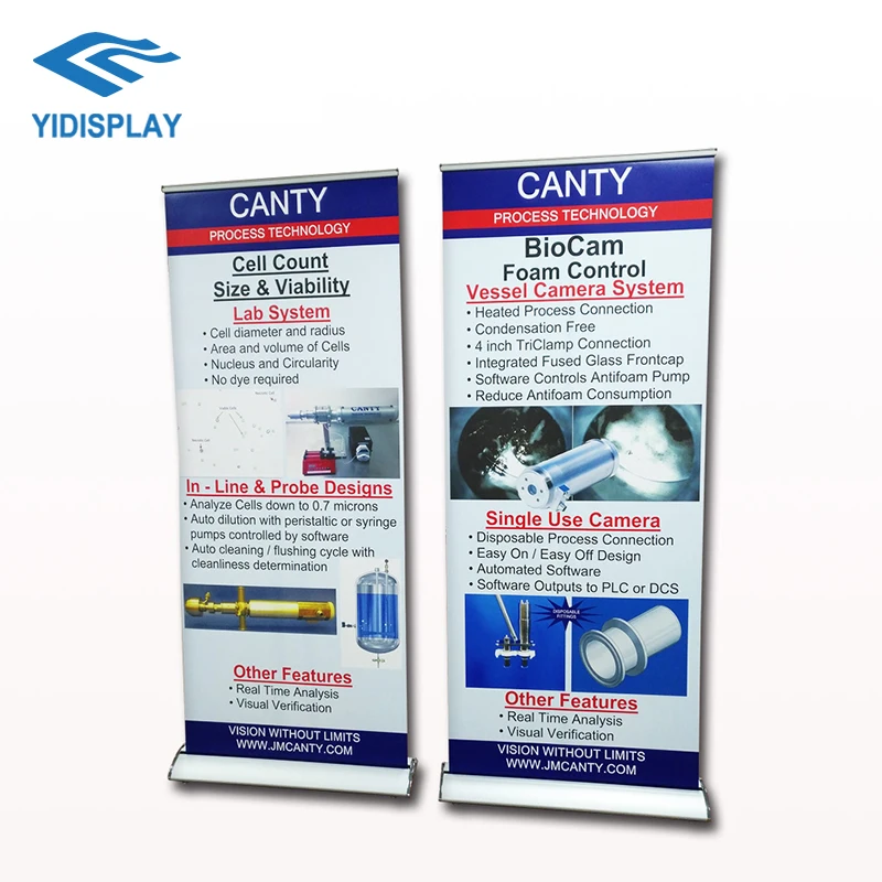 Factory Direct Sale Pop Up Stand Vertical Fabric Banner Backdrop