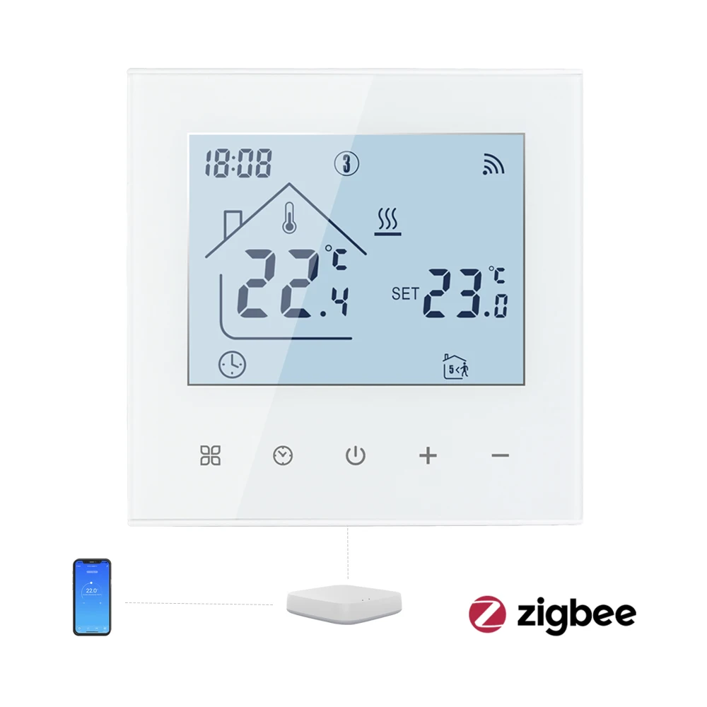 3A water underfloor heating room thermostat Zigbee smart Tuya thermostat for hydraulic water heating system