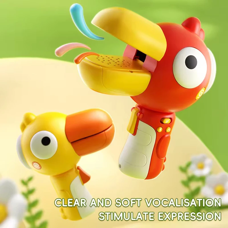 wholesale Novel Kids Megaphone electric toucan transducer loudspeaker voice changer microphone toys