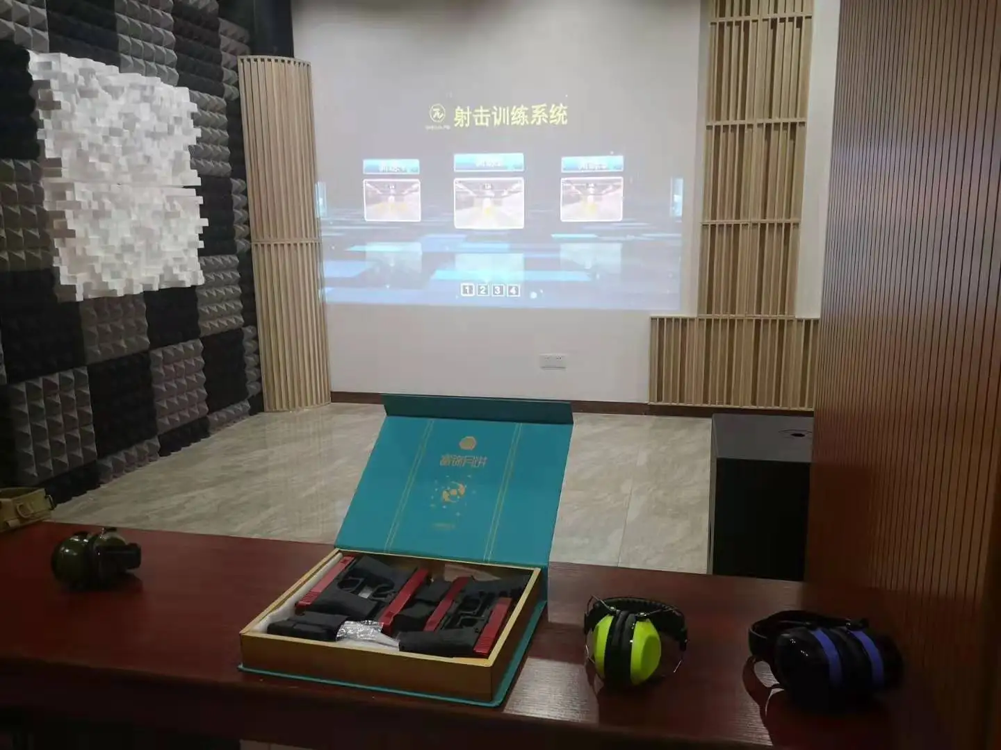 F-22 projection laser training shooting system with all in one projector,shooting software and infrared pen