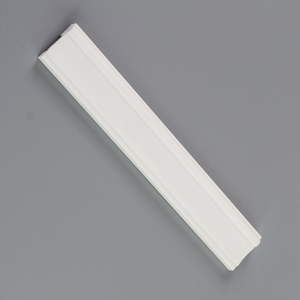 Decorative Plastic Waterproof Flexible Trim Wall Panel White Molding Quick Install Edge Line Ceiling Moulding