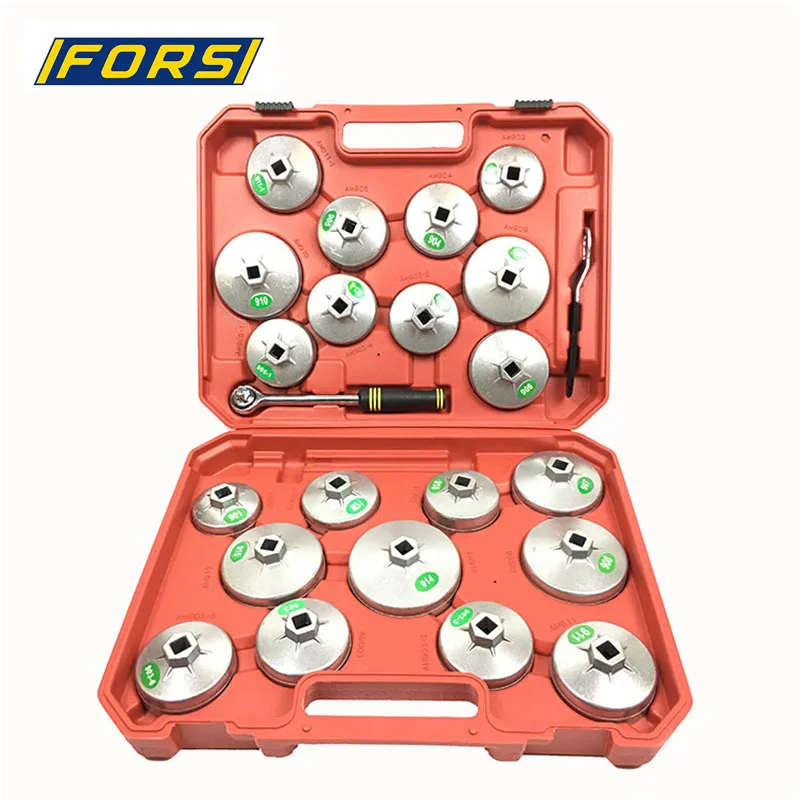 High Quality 23pcs Aluminum Cup Type Oil filter wrench set
