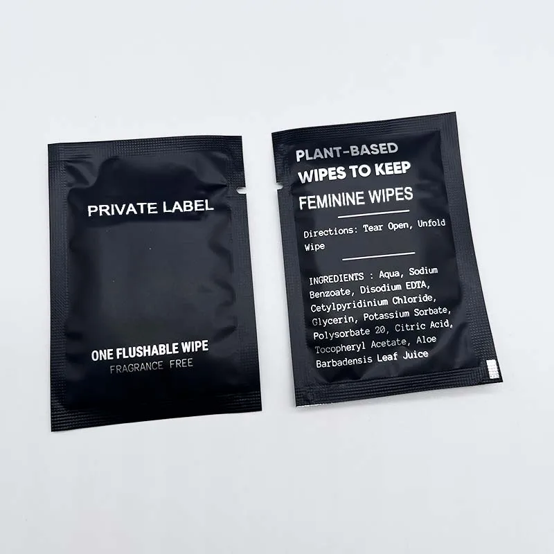 Wholesale Private Label Face Cleansing  Lady Personal Feminine Makeup Cosmetic Remover Wipes For Travel