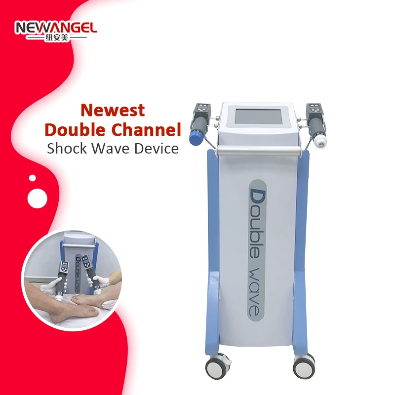 2022 Double Channel Shock Wave Therapy Machine Extracorporeal Dysfunction Therapy ED Shockwave Machine