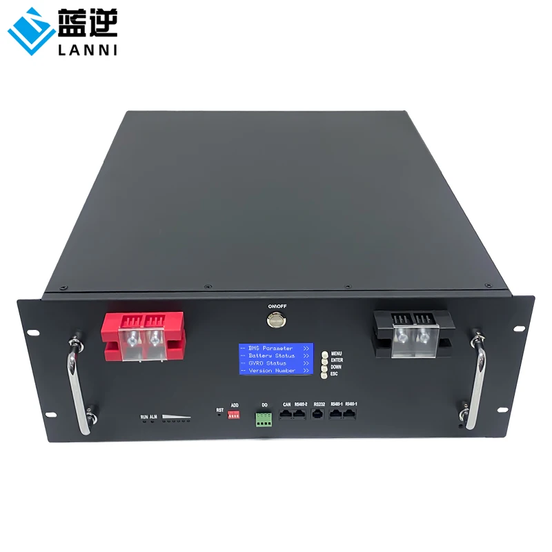 51.2v150ah lithium battery LiFePO4 BMS active equalization RS485 CAN communicate rack