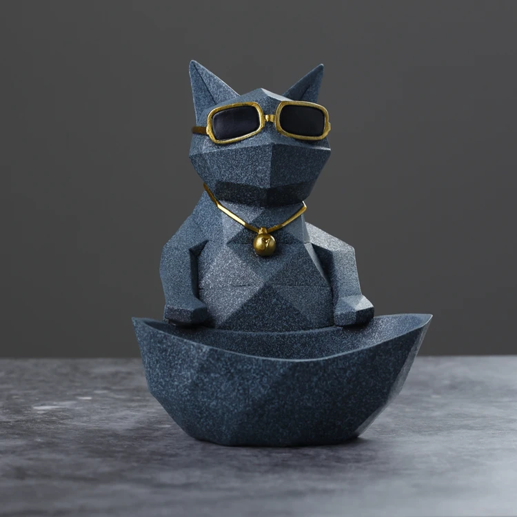 
fashion statue resin animal decoration Bulldog crafts for home office 