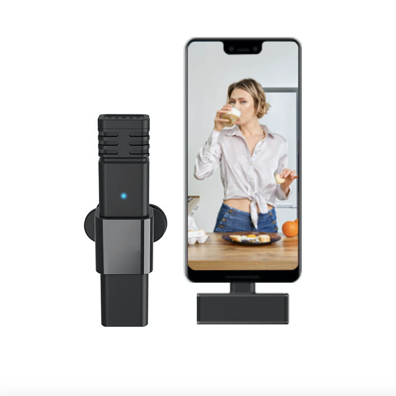 Оптовая продажа с фабрики, беспроводной микрофон, Частотный петличный микрофон 2,4 ГГц