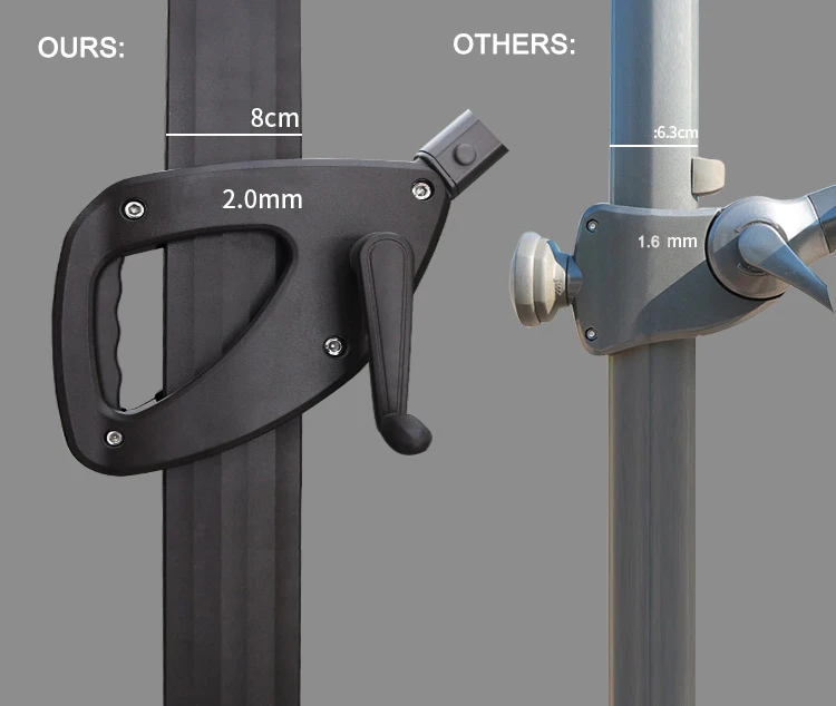 Best Sale Waterproof Restaurant  Aluminum Roma Patio Outdoor Market Parasols Big Garden Sun Umbrella