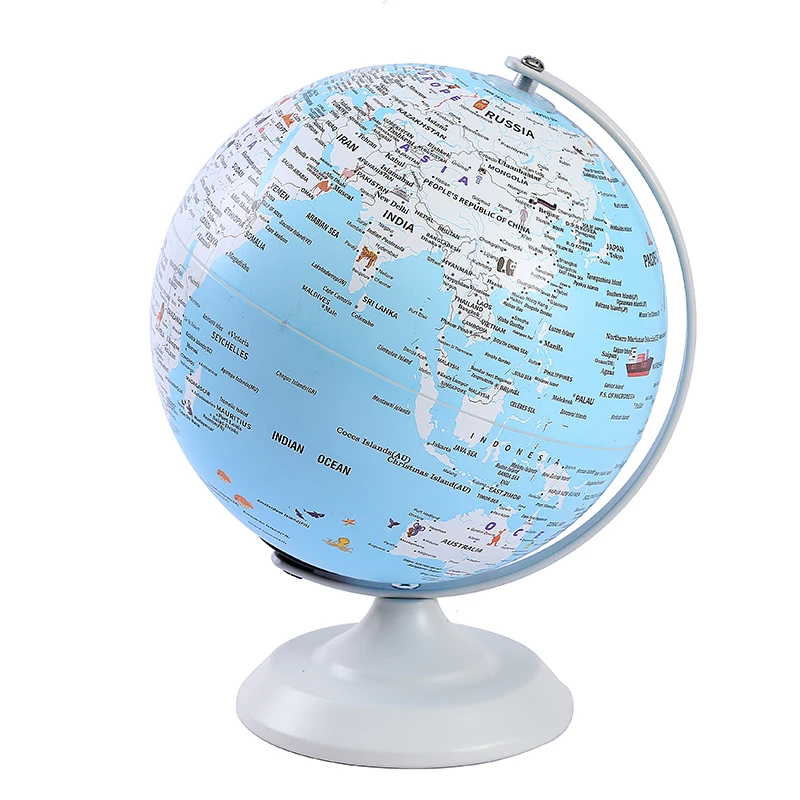 Wholesale Customize Pink blue  Earth Globe Table Lamp Modern Lighted Desk Globe Home Decoration toys