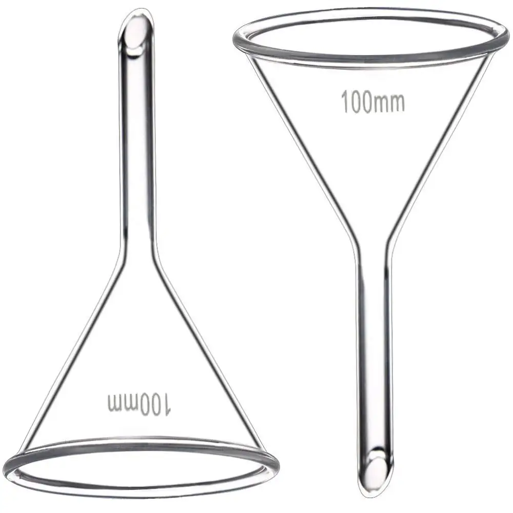 Glass Conical Plastic Funnel Cheap Wholesale Laboratory 60mm 90mm 120mm Conical Filter Borosilicate Glass Funnel