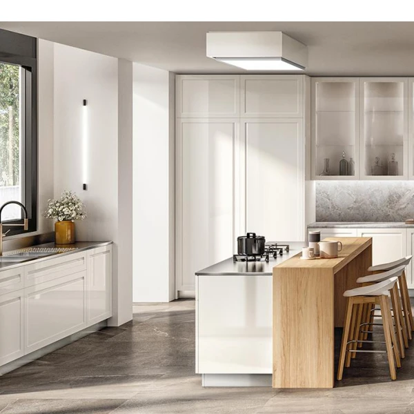 Balom Hot Great Customized for Laminated Kitchen Cabinets with Pull Out Waste Bin and Wine Pantry