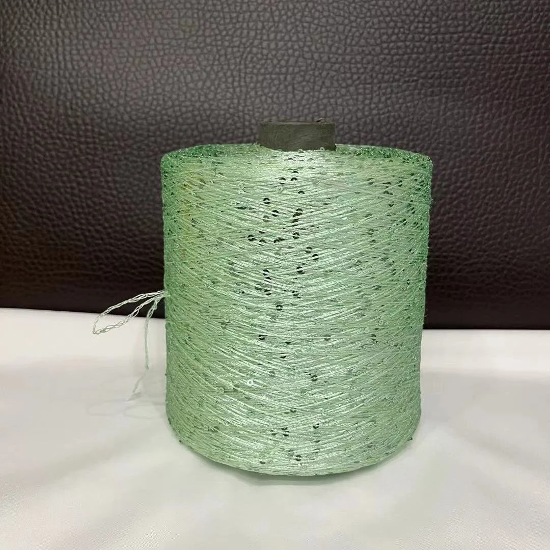 Flash 100% Polyester Bling Glitter Knitting Yarn for Knitted Hijab Scarf and Sweater Available In Stock