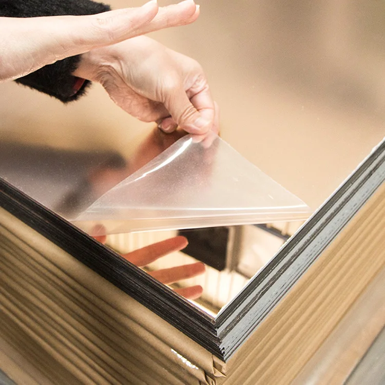 Self Adhesive 4ft X 8ft Anti Sratch Acrylic Mirror Sheet 3mm Silver Rose Gold Color Mirror Acrylic Sheet