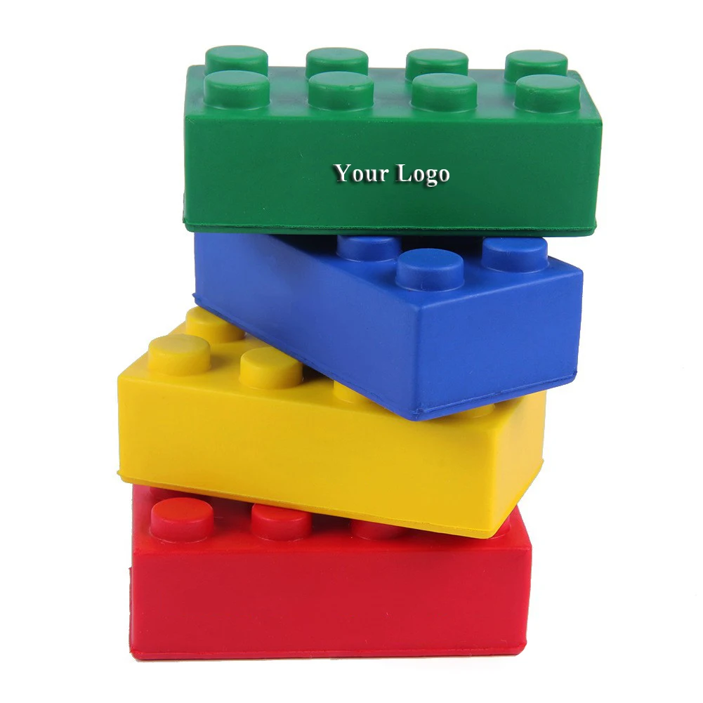 PU Foam Building Blocks Shape Toys Anti Stress Block Relief Toys