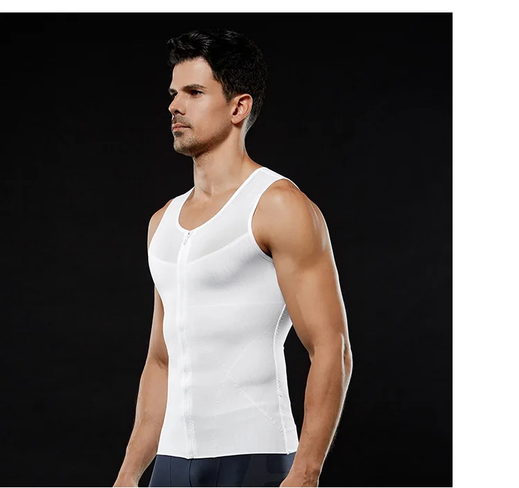 
Mens Slimming Body Shaper Gynecomastia Compression Shirts Tummy Control Shapewear Chest Abs Slim Vest Waist Trainer Male Corset 