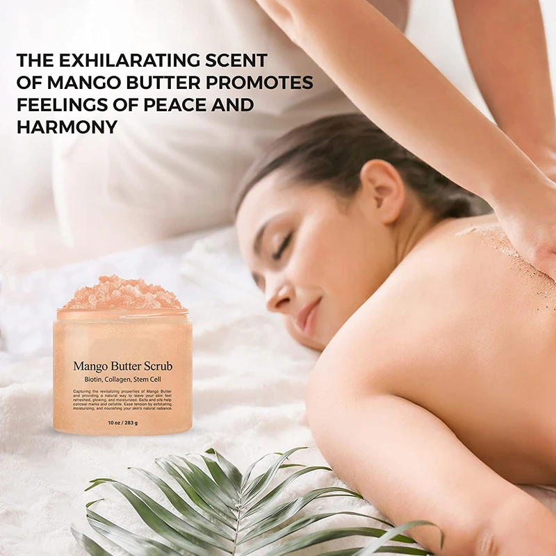Wholesale Custom Logo Natural Bath Cleansing Whitening Organic fruit  Body Scrub For Hair
