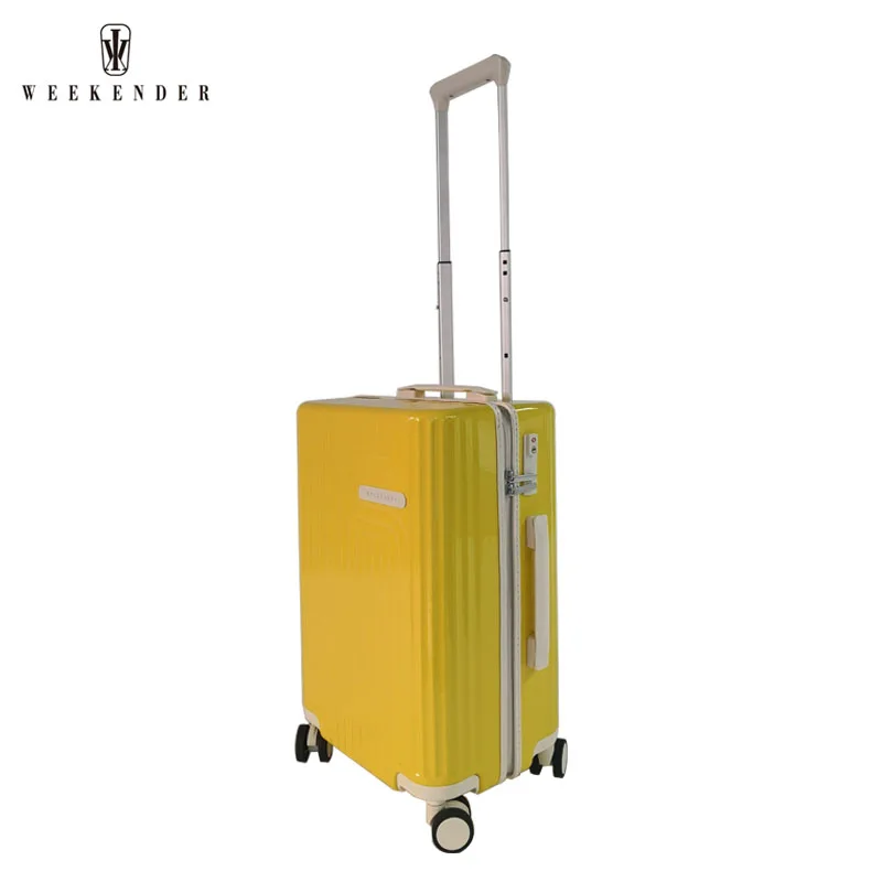 Принимаются индивидуальные логотипы на 10-15 дней, утопленный замок на молнии, Женский Спиннер, Алюминиевая тележка, набор чемоданов для багажа