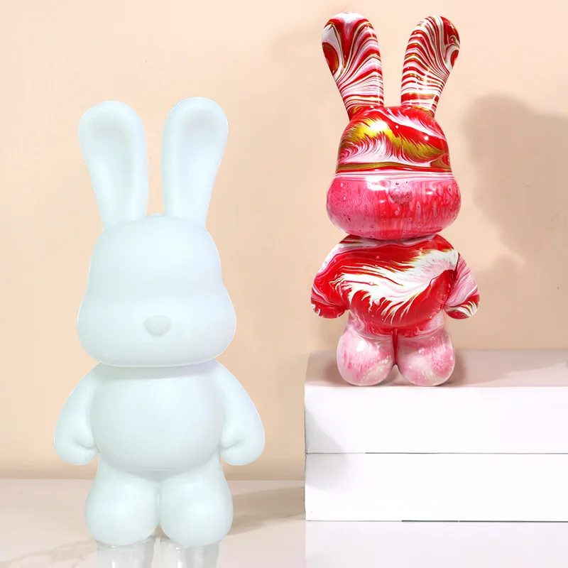 Wholesale Fluid Bear White Embryo 23cm/33cm/53cm Creative DIY White Rabbit Kids Paint Toys Handicraft