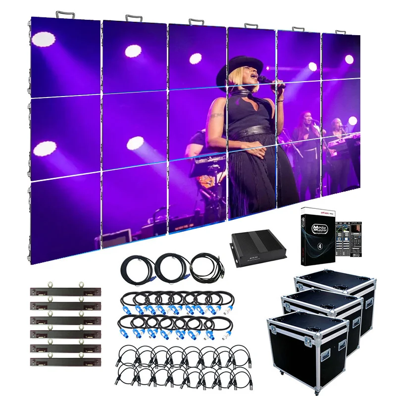 Turnkey Solution Led Video Wall P2 P2.6 P2.9 P3.91 P4.8 Led Display Indoor Outdoor Event Led Panel Stage Led Screen