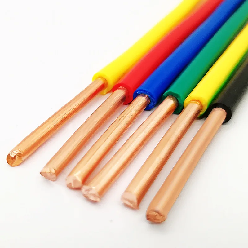 Hot H05V-U H07V-R H 1.5mm 2.5 4 6 10 25 Copper core PVC Insulated Electrical Cable and Wire Price Building