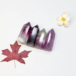 Top Fashion Tower Point Wholesale Natural Towers Crystal Points Bulk  rainbow fluorite point With Best Quality