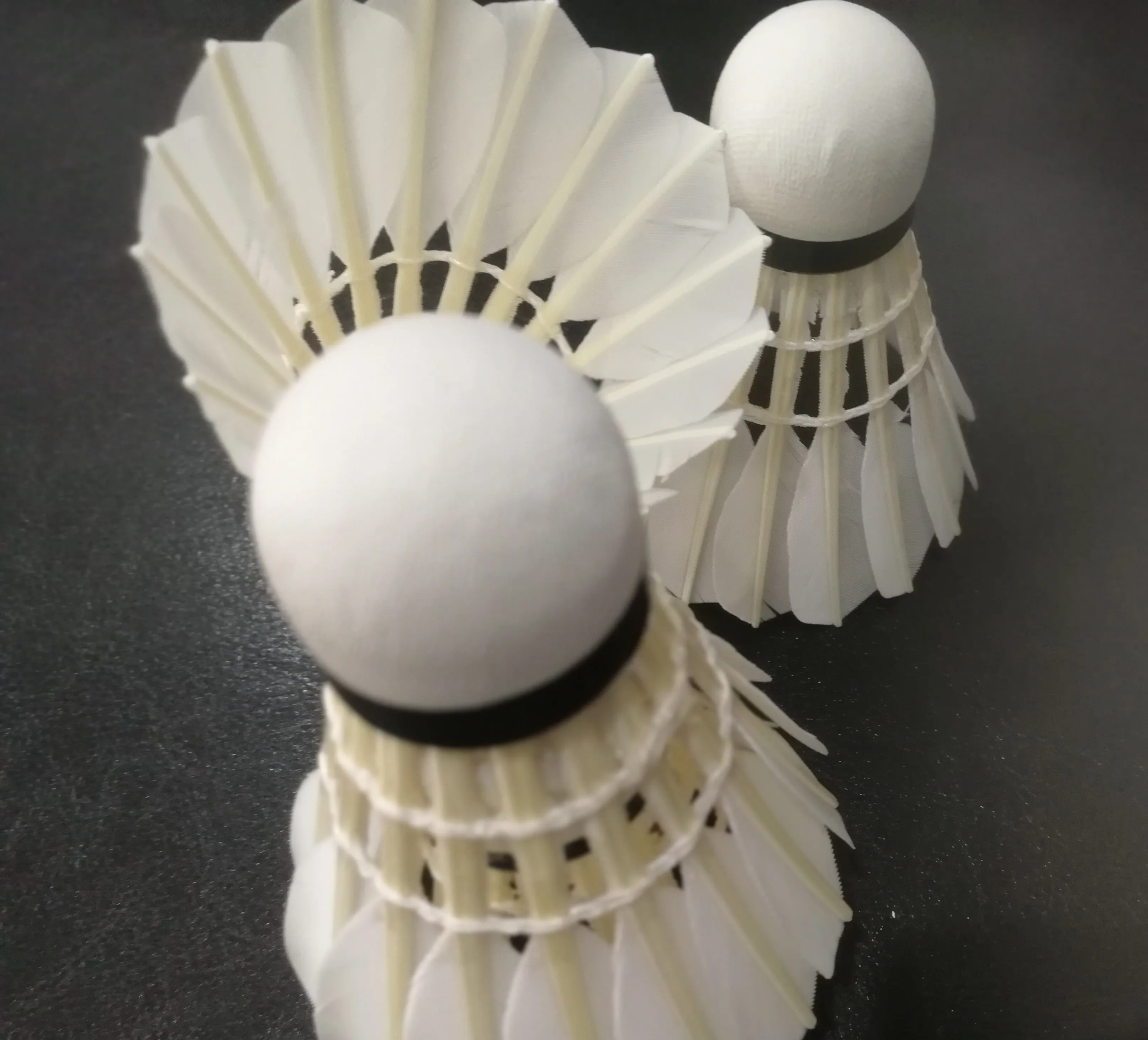 
lingmei brand most durable goose feather badminton shuttlecock 