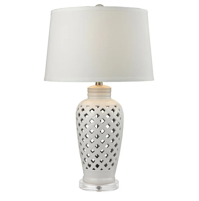 china table lamp ceramic white tube table lamp table lamps for sale