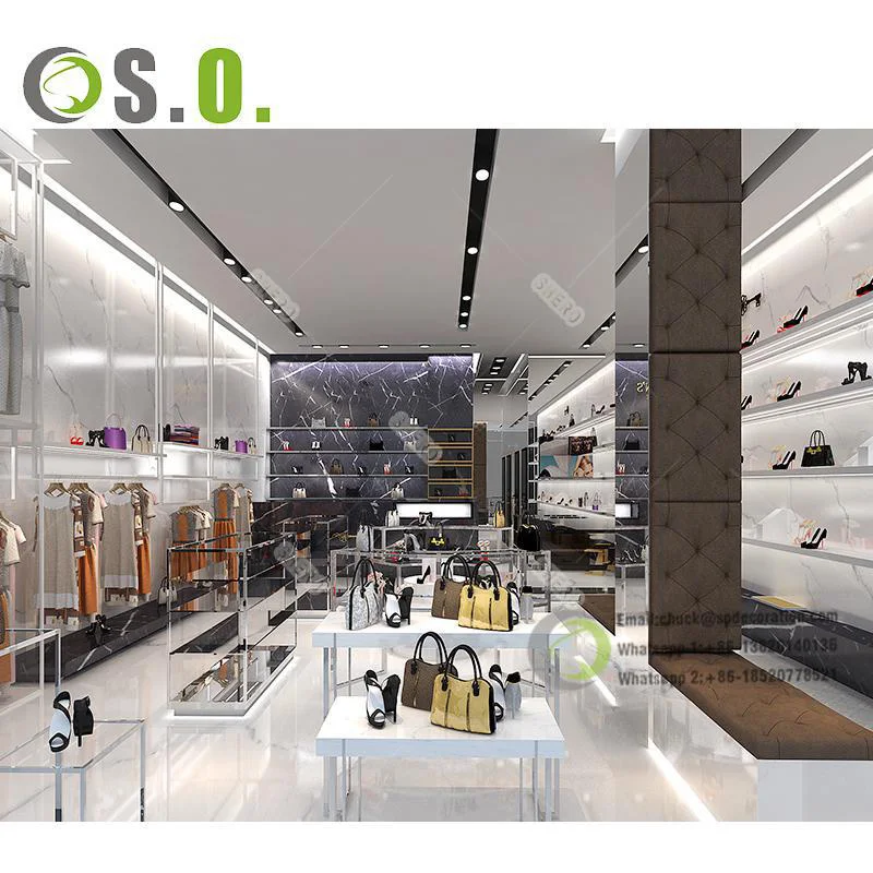 Modern Shoe Shop Furniture  Boutique Metal Display Shelf  Shoe Shops Cabinet
