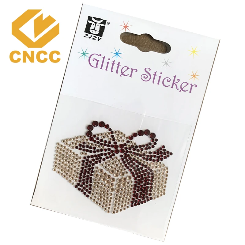 custom crystal adhesive sticker crown face crystal sticker