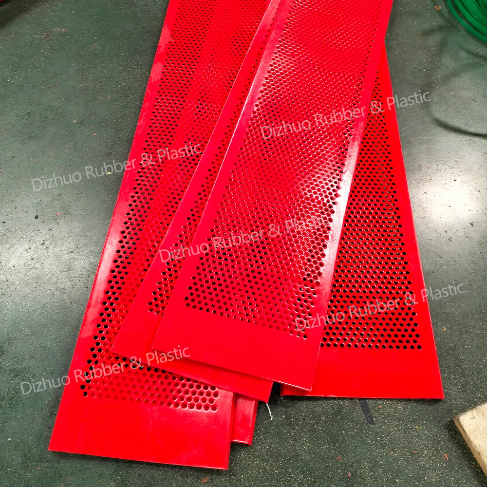 linear vibrating trommel tension polyurethane wave screen polyurethane dewatering screen panel polyurethane edged steel screen