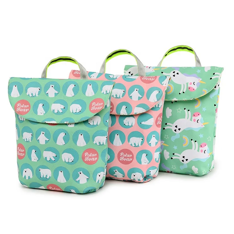 CSUE 2021 High quality yiwu mummy bag colorful cartoon baby diapers changing bag